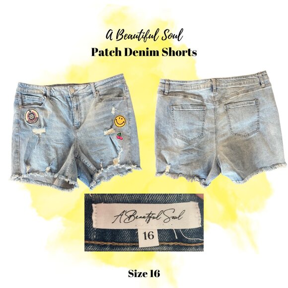 A Beautiful Soul Mid Rise Denim Short - Picture 1 of 1